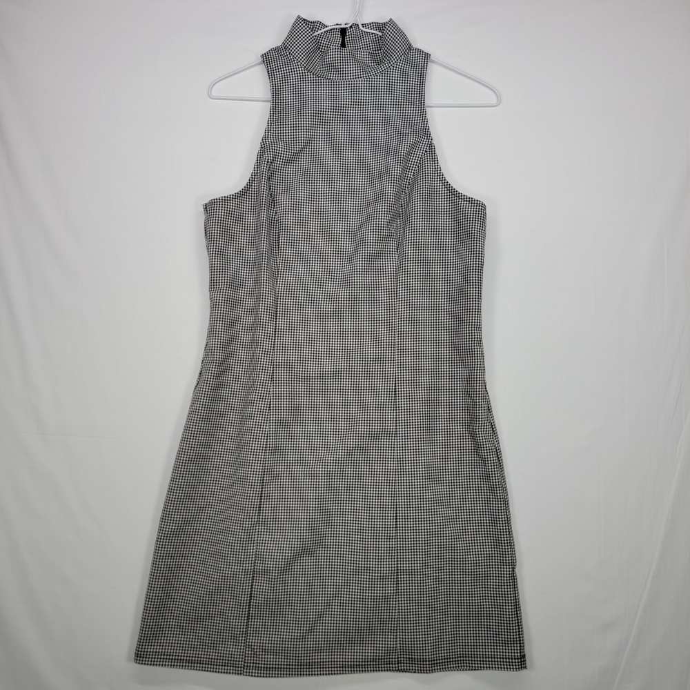 Urban Outfitters Monochrome Checkered Mini Dress